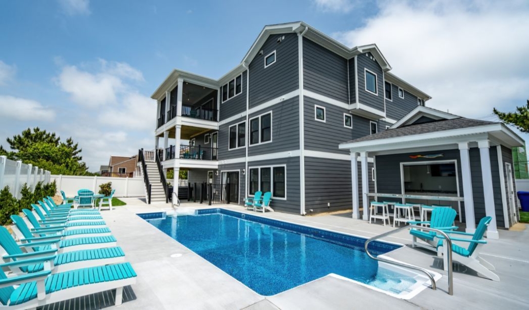 One of RBC's clients had a new custom built house with an outdoor swimming pool.