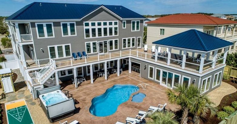 The elegant house with outdoor pool built by RBC Homes