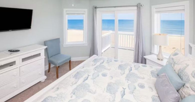 Aesthetic bed room in Over the Moon with overlooking view of the sea built by RBC Homes