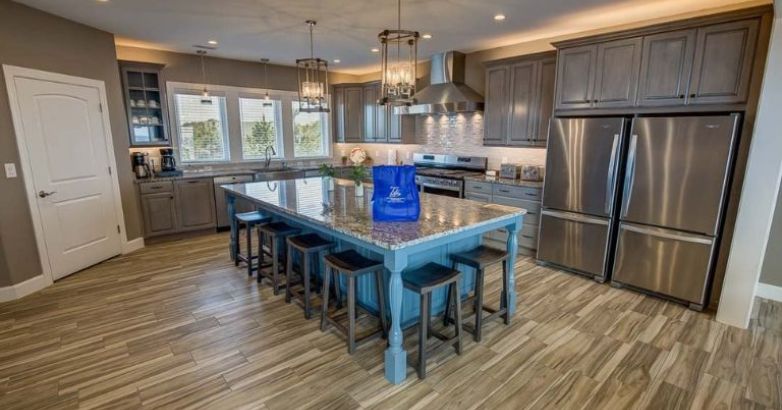 One of RBC's clients had a new custom built house with a beautiful and clean kitchen design.