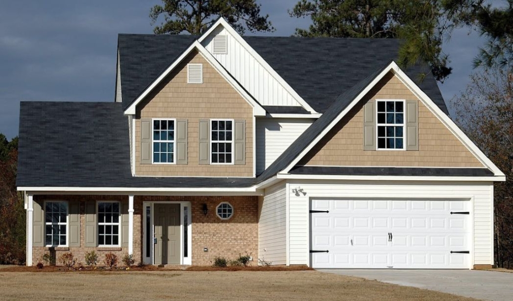 Elegant house with second-story additions and contemporary design