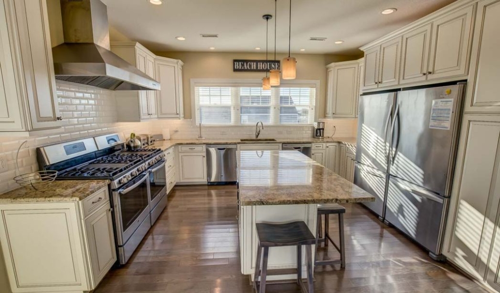 The Ruff Life custom kitchen with combination of traditional charm and modern amenities design