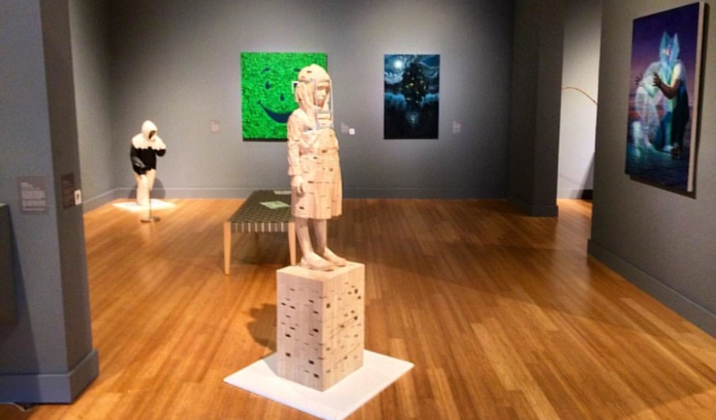 A contemporary sculpture showcased in the Virginia Museum of Contemporary Art, Virginia Beach, in January.