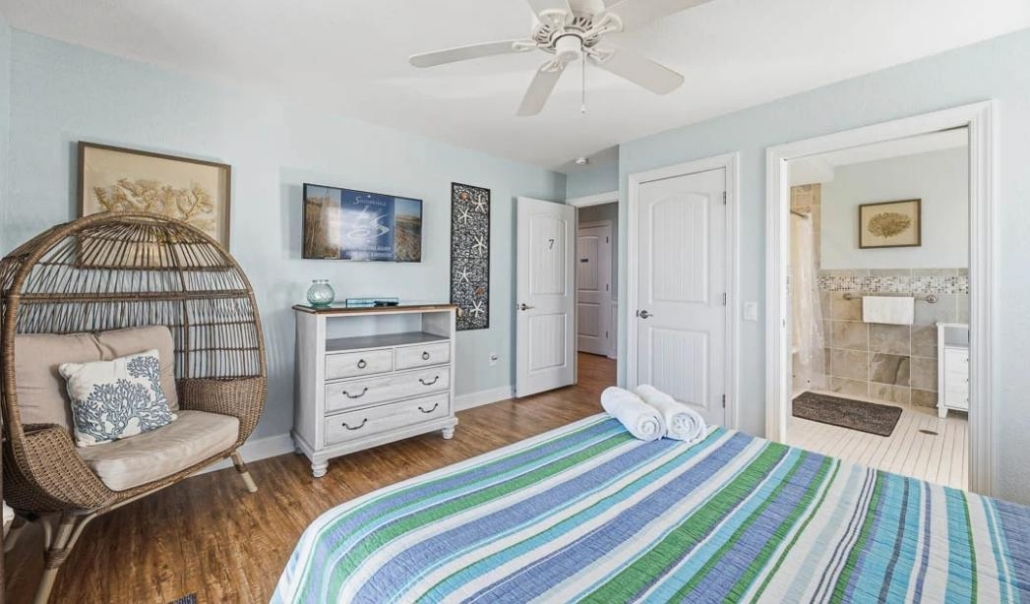 Caregiver suite bedroom addition with private bath for comfortable retirement living