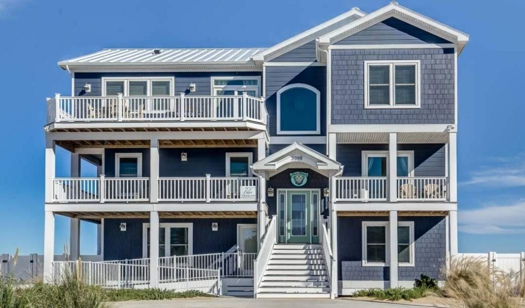 Ramp entry home addition with accessible exterior design for aging-in-place retirement living
