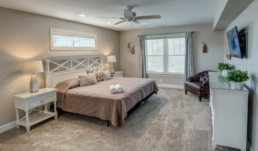How to Design a Custom Home: Comfortable custom bedroom showcasing personalized style and relaxing interior design.