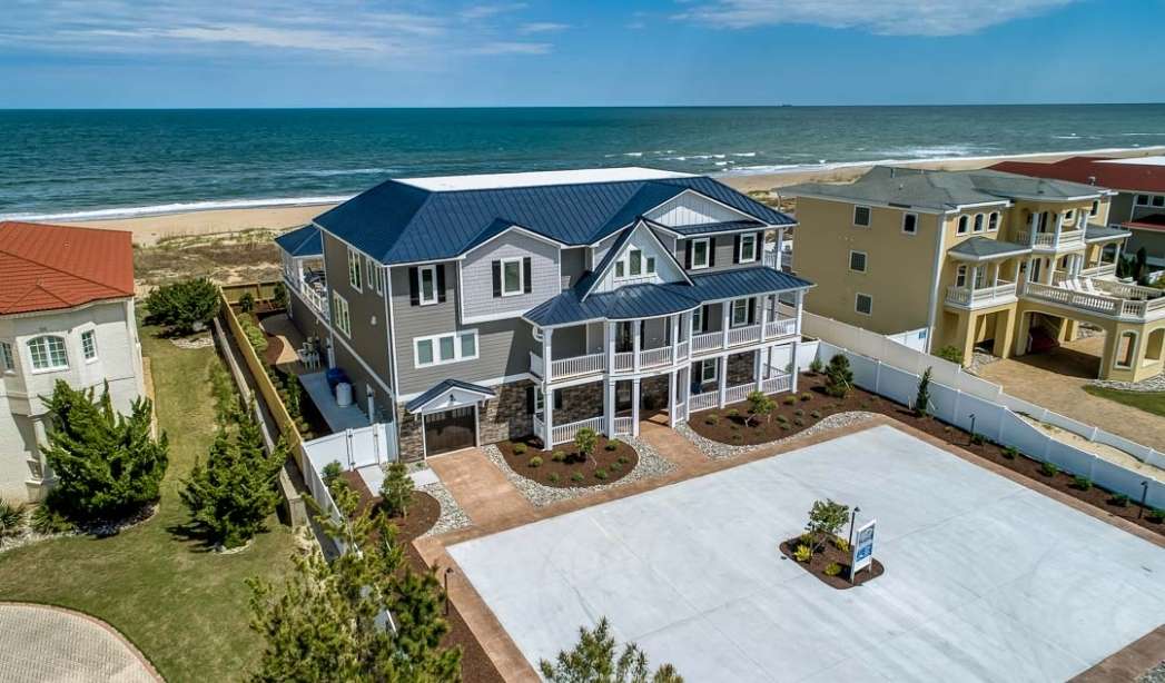 Oceanfront custom home with modern coastal design in Virginia Beach by RBC Homes